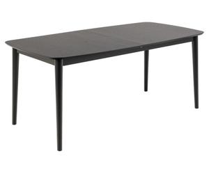 TIVOLI - Table repas extensible noire L220 Noir