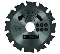 Tivoly ? 1 Lame de Scie D125mm Alésage 22,22mm 12 Dents Carbure pour Meuleuse