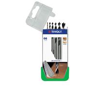 Tivoly – Coffret 5 forets bois SLR – 3 pointes Ø 3, 4, 5, 6 et 8 mm