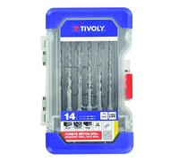 Tivoly Coffret de forets SDS 10904870001 L110 et L160 Gris - Set de 10 pièces