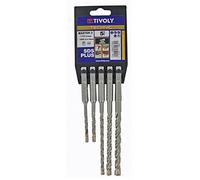 Tivoly 10922770001 Lot de Forets SDS+ Master 3, Gris, 110/160mm, Set de 5 Pièces