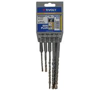 TIVOLY 10931070001 - Pack TECHNIC SPEEDER 2 KIT SDS-Plus 2 CORTES Brocas SDS+ 2 cortes: L110 ø 5-6 / L160 ø 6-8-10 mm (Envase de 5 pz.)