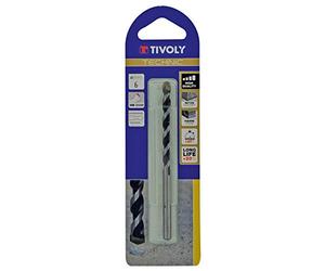 TIVOLY 10960321000 - Broca HORMIGÓN IND de 10 mm largo 120 mm profundidad de corte 80 mm con mango cilíndrico