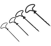 Tivoly 11100722345 Vrilles à bois, Noir, Set de 4 Pièces