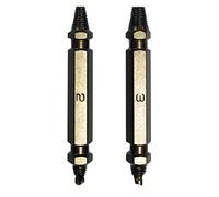 Tivoly 11111120004 2 Extracteurs de vis endommagées, réversibles doubles pointes