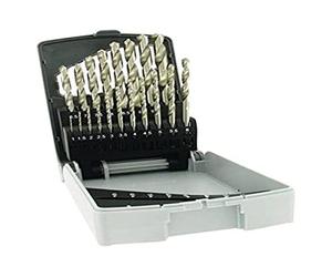 TIVOLY 11451070015 - Estuche E RECTIF 19 brocas metal punta en cruz HSS Ø 1>10 mm x 1/2