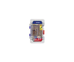 TIVOLY 11454170002 - Forets métaux assortiment de Ø 2>13 mm et Fraise à noyer HSS 90° Ø 16,5mm