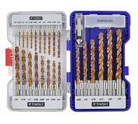 TIVOLY 11454170002 - Forets métaux assortiment de Ø 2>13 mm et Fraise à noyer HSS 90° Ø 16,5mm
