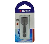 Tivoly 11501921000 Noix de Serrage Magnétique Hexa Femelle Ø 10mm, Queue Hexa 6,35mm