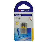 TIVOLY 11520320001 - Juego Puntas de atornillado TORSIÓN Philips N1-2-3 largo 25 mm (Envase de 3 pz.)