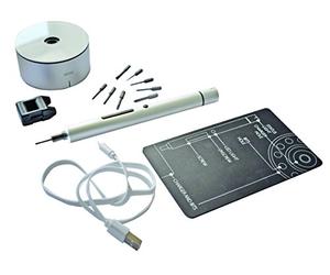Tivoly 11521370009 Mini Tournevis Électrique de Précision, Aluminium, Set de 15 Pièces