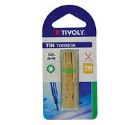 Tivoly 11522420002 Lot de 3 Embouts de Vissage Torsion Tin pour Vis Torx Tx25-30-40, Longueur 50mm