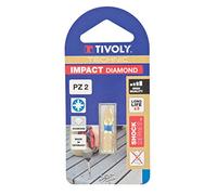 Tivoly 11523220200 Embout de Vissage Diamant Impact Torsion pour Vis Pozidriv Pz2