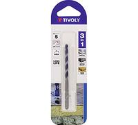 Foret 3en1 métaux bétons bois -Plaquette carbure affûtée -queue cylindrique / L: 85 Ø: 5 TIVOLY - 11901720500