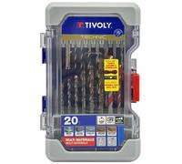 Tivoly 20 pièces -Coffret RANGER -Forets mixtes multi-matériaux