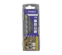 Tivoly Coffret forets béton haute performance – 5 forets gradués SLR Ø 4, 5, 6, 8, 10 mm