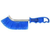 TIVOLY - Brosse à Main avec Fils PVC Emplumé - Nettoyage Extérieur du Domestique sans Rayure - Nettoyage Mobilier de Jardin, Balcons, Joints de Fenêtre - Manche Ergonomique