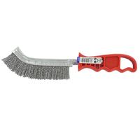 Tivoly Brosse ERGONOMIQUE - convexe - Garniture ACIER ondulé