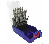 Tivoly Coffret 25 forets métal HSS Ø1–13 mm – Queue 3 méplats, pour aciers courants