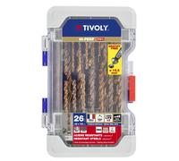 Tivoly • Coffret 26 pièces • 25 forets métaux FURIUS HSS revêtus FUSIO