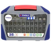 Tivoly • Coffret 35 pièces -34 embouts torsion + 1 porte-embout magnétique