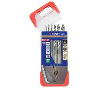 TIVOLY - Coffret 6 Forets Métal Haute Performance HSS Ø1 à 8mm - Perçage des Aciers les plus Courants - Perçages Nets et Agrandissement des Trous - Queue à 3 Méplats