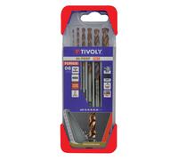 Tivoly • Coffret 6 forets métaux FURIUS HSS revêtus FUSIO pointe en croix