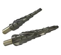 TIVOLY - Coffret de Forets Coniques Étagés XL HSS - Haute Performance - Ø5mm à Ø16mm & Ø8mm à Ø22mm - Usinage des Métaux les plus Durs comme l'Acier et l'Acier Inoxydable