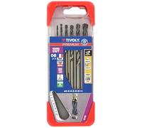 TIVOLY - Coffret de Forets HARD CUT 6 PCS (Ø2-3-4-5-6-8mm) - Haute Performance Spécial Industrie - Perçage des Métaux les plus Durs