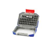 TIVOLY - Coffret Embouts + Porte-Embout Magnétique - 34 Embouts Spécial Vis de Sécurité à Queue Hexagonale 6,35 mm