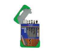 TIVOLY - Coffret Forets Bois HSS Haute Performance - Pour Perçage du Bois - 8 Forets Gradués en Bronze Ø 2-3-4-5-6-7-8-10 mm