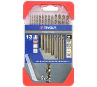 TIVOLY - Coffret Forets Gradués Métaux Haute Performance - Spécial Perçage Inox et Aciers Résistants - 13 Forets HSS Cobalt Ø1,5 à 6,5mm