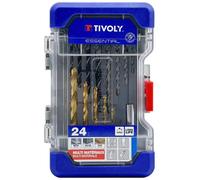 Tivoly • Coffret RANGER 24 pièces -Mixtes Perçage Métal / Béton / Bois +