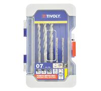 Tivoly • Coffret RANGER 7 forets SPEEDER2 SDS+ 2 taillants quadruple goujures