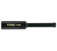 TIVOLY - Foret Diamant à Eau Ø6mm - Perçage du Carrelage, Grès-Cérame et de Carreaux en Céramic - Foret Diamanté Longue Performance - Queue à 3 Méplats pour Perceuse