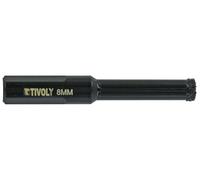 TIVOLY - Foret Diamant à Eau Ø8mm - Perçage du Carrelage, Grès-Cérame et de Carreaux en Céramic - Foret Diamanté Longue Performance - Queue à 3 Méplats pour Perceuse