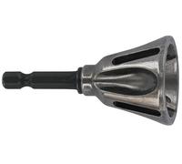 Fraise 4 lames HSS à ébavurer les tubes et les tiges filetées. Queue hexagonale 6.35mm quick change -Ø 4 à 22 mm - TIVOLY - 10333120002