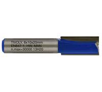 Tivoly XT60642067836 Fraises de défonceuse à rainer droit | 2 tranchants rectifiés au diamant Ø 10mm