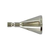 TIVOLY - Fraise HCS à Ébavurer - Pour Tiges Filetées et Tubes Métal ou Plastique Ø 7-22 mm - Queue Hexagonale 6,35 mm - Système Quick Change