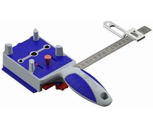 TIVOLY - Guide de Perçage pour Chevilles en Bois - Gabarit pour la Réalisation d'Assemblages Bois avec Tourillons - Perçage Ø 6/8/10mm - Epaisseur Maximum de la Planche de Bois : 50mm