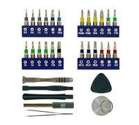 TIVOLY - Kit Réparation Smartphone & Tablette - 32 Pièces - Porte-Embouts + Embouts de Précision + Rallonge + Ventouse pour Écran + Accessoires de Démontage