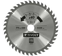 Tivoly • Lame de Scie Circulaire • Ø230mm • 40 Dents en Carbure •