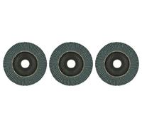 TIVOLY - Lot de 3 Disques de Ponçage Zirconium - Ø125mm & Grain 60 pour Meuleuse