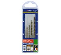 Tivoly • Lot de 5 Forets Bois Technic Gradués contenant les Ø2-2,5-3-4-5mm
