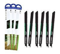 Tivoly - Lot de 6 lames Sabre, special Elagage, Bois Verts, attache universelle, L230mm