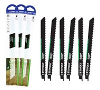 TIVOLY - Lot de Lames de Scie Sabre pour Élagage - 6 Lames en acier carbone HCS - Attache Universelle