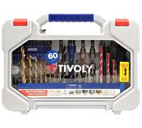 Tivoly • Mallette 60pcs T60 Perçage Métal, Bois, Béton, Carrelage et