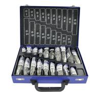 TIVOLY - Mallette d'Atelier Métallique Robuste d'Outils Coupants - 170 Forets Métaux HSS Rectifiés - Ø1 à 10mm par Ø0,5mm - Pointe en Croix Autocentrante