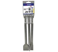 Tivoly - Outils de Démolition Pic et Burins SDS+ - Multi Usages Béton, Pierre, Carrelage - 1 Pic et 2 Burins Plats - Démolition Rapide et sans Effort - Solidité, Sûreté, Haute Durée de Vie - Lot de 3