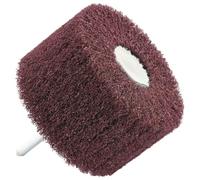 TIVOLY - Roue Abrasive en Mousse pour Perceuse Ø80mm - Nylon Extrudé + Grains Corindon - Grain 80 - Nettoyage et Décapage Tous Supports Bois et Métal